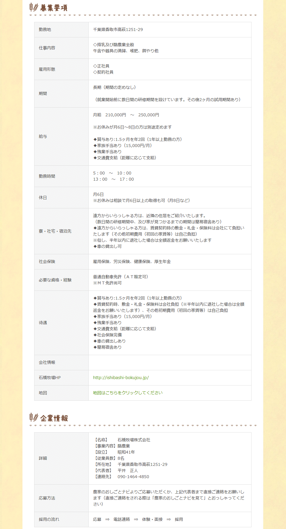 従業員募集